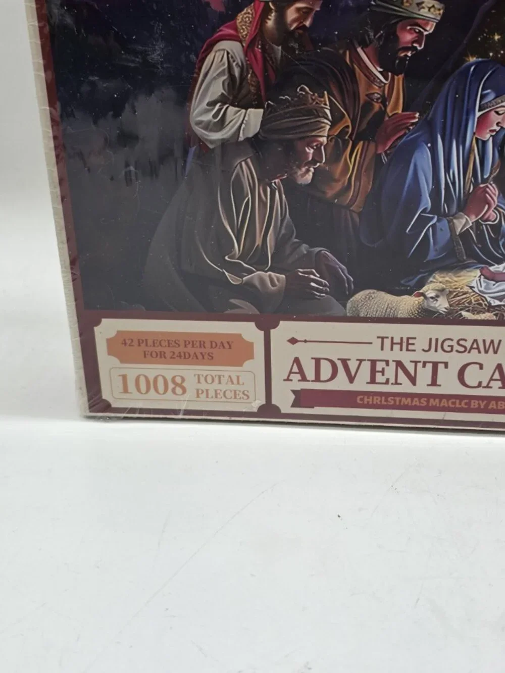 Advent Calendar Jigsaw Puzzle 24 Days 1008 Piece Christmas Manger Scene New